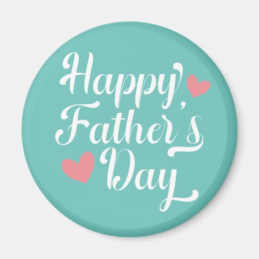 シンプル・ハッピーファーザー・デイ・カリグラフィー |マグネット マグネット (正面)