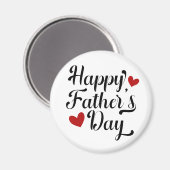 シンプル・ハッピーファーザー・デイ・カリグラフィー |マグネット マグネット (正面/裏面)