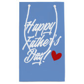 シンプル・ハッピーファーザー・デイ・カリグラフィー |抱き枕 スモールペーパーバッグ (裏面)
