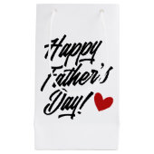 シンプル・ハッピーファーザー・デイ・カリグラフィー |抱き枕 スモールペーパーバッグ (正面)