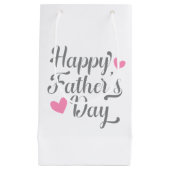 シンプル・ハッピーファーザー・デイ・カリグラフィー |抱き枕 スモールペーパーバッグ (正面)