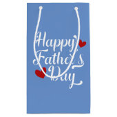 シンプル・ハッピーファーザー・デイ・カリグラフィー |抱き枕 スモールペーパーバッグ (裏面)