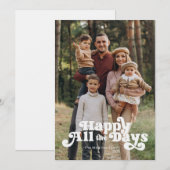 シンプル ハッピー オール ザ デイズ フル フォト シーズンカード (正面/裏面)