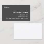 シンプル、ハンブル、医師の名刺 名刺 (正面/裏面)