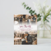 シンプル·バーグ結婚ンディの写真が日付を救う 案内状 (スタンド正面)