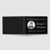 シンプル&パーソナライズされた悔やみや弔慰 ゲストブック (全面)