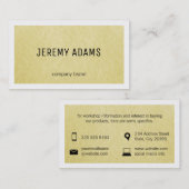 シンプル |パーチメント 縁ど |  名刺 (正面/裏面)