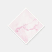 シンプル&パーフェクトピンクマーブルナプキン スタンダードカクテルナプキン (角)