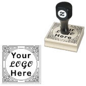 シンプル ビジネス ロゴ 大きな ゴム印 (押印)