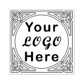 シンプル ビジネス ロゴ 大きな ゴム印 (インプリント)