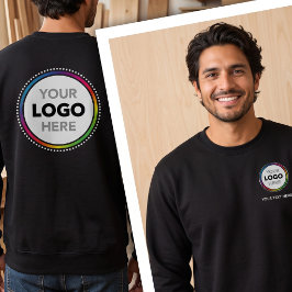 シンプル ビジネス ロゴ Tシャツ - フロント&バックプリント