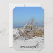 シンプル ビーチウェディング ウェディング招待状 招待状 (裏面)