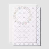 シンプル ビーチ ブルーオーシャン シェル ウェディング ベラム紙招待状 (オフセット (招待状))