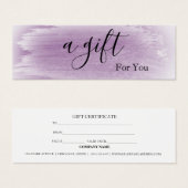 シンプル&ピモダンンクスパギフト券 (正面&裏面)