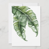 シンプル フェミン トロピカル 卒業おめでとう 招待状 (裏面)