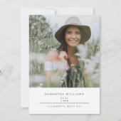 シンプル フォト セージ 現代のブライダルシャワー 招待状 (正面)