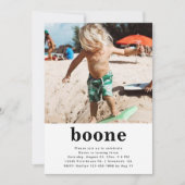 シンプル フォト バースデー インビテーション | タイダイ (正面)