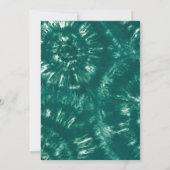 シンプル フォト バースデー インビテーション | タイダイ (裏面)