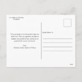 シンプル フラワー ハッピー ホリデー 1 家族 フォト シーズンポストカード (裏面)