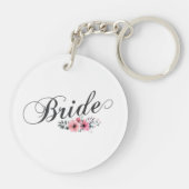 シンプル&ブエレガントリーダピンクフローラ |キーチェーン キーホルダー (裏面)