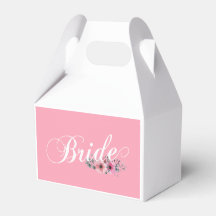 シンプル ブライド フラワーのカリグラフィー | 引き出物ボックス