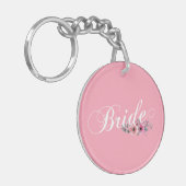 シンプル ブライド フラワー カリグラフィー | キーチェーン (正面左)
