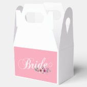 シンプル ブライド フローラル カリグラフィー | フェイバーボックス (オープン)