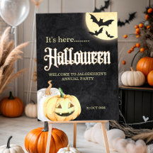 シンプル ブラック ゴールド 法人 ハロウィンパーティー