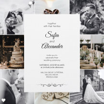 シンプル・ブラック＆ホワイト・エレガント・ミニマリスト結婚式