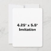 シンプル ブランドプロモーション 丸み 4.25" x 5.5" 招待状 (正面)