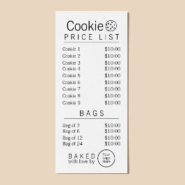 シンプル ブランド対応 バーカリー 価格表 ラックカード