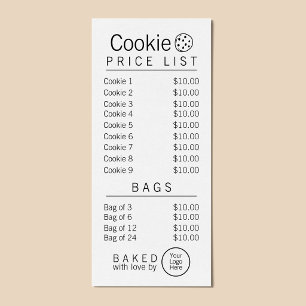 シンプル ブランド対応 バーカリー 価格表 ラックカード