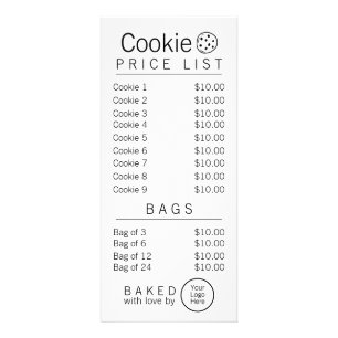 シンプル ブランド対応 バーカリー 価格表 ラックカード
