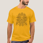 シンプル・ブレイブ - ブラック&グレー・ミニマリストデザイン Tシャツ (正面)
