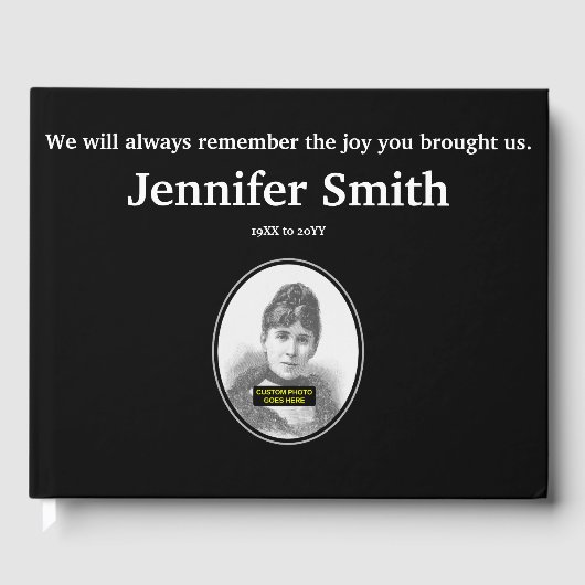 シンプル&プレインメモリーズゲストブック ゲストブック (正面)