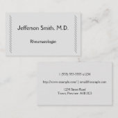シンプル&プレーンなリウマチ医の名刺 名刺 (正面/裏面)