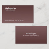 シンプル&プレーンプロフェッショナル名刺デザイン 名刺 (正面/裏面)