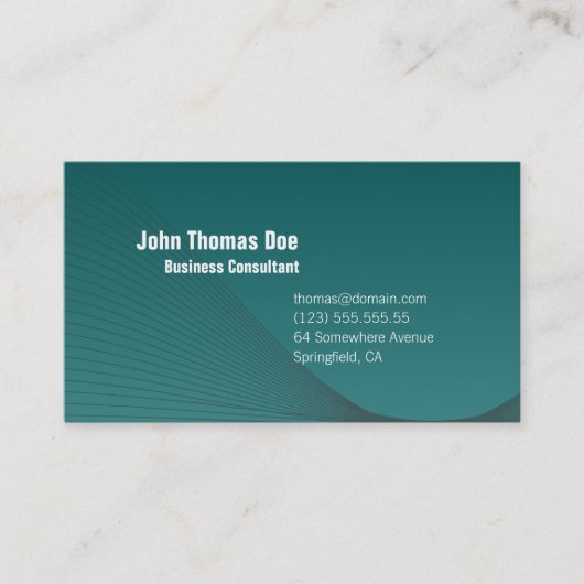 シンプル&プレーンプロフェッショナル名刺デザイン 名刺 (正面)