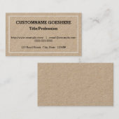 シンプル、プレーンプロフェッショナル名刺 名刺 (正面/裏面)