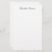 シンプル プレーン クリエイティブ おしゃれ ユニーク モダン ホワイト 便箋 (正面/裏面)