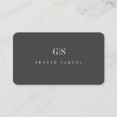 シンプル プロフェッショナル エレガント 氏名 職種 名刺 (正面)