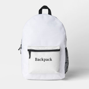 シンプル プロフェッショナル カットソー プリントバックパック