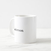 シンプル プロフェッショナル ビジネス 11オンス クラシック コーヒーマグカップ (正面左)