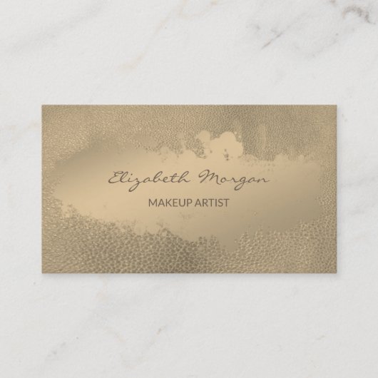 シンプル プロフェッショナル, ペイント ストローク, レザー ルック 名刺 (正面)