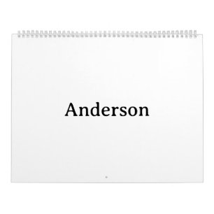 シンプル プロフェッショナル 11"x14.25" 2ページ 大きい 白 カレンダー