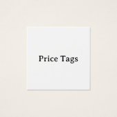 シンプル プロフェッショナル 2.5" x 2.5" 価格タグ (正面)