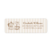 シンプル ベイビーイズブリューイング 返信先ラベル ラベル (正面)