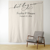 シンプル ベスト デイ エバー クリーム フォト バックドロップ タペストリー (インサイチュ)