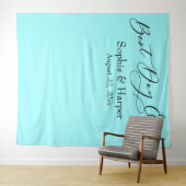 シンプル ベスト デイ エバー 水色 フォト バックドロップ タペストリー (インサイチュ(横))