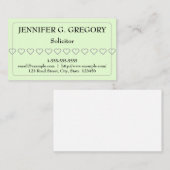 シンプル&ベーシックソリシター名刺 名刺 (正面/裏面)